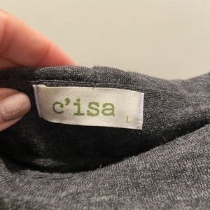 C’isa Off The Shoulder Grey Tunic